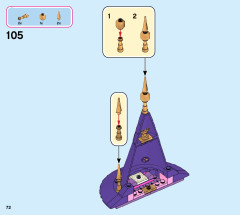 LEGO 43187 instructions page 72 – build guide