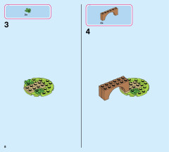 LEGO 43188 instructions page 8 – build guide