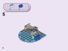 LEGO 43191 instructions page 8 – build guide