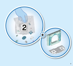 LEGO 43194 instructions page 3 – build guide