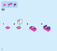 LEGO 43195 instructions page 74 – build guide