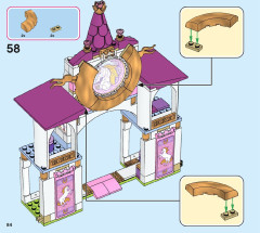 LEGO 43195 instructions page 84 – build guide