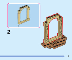 LEGO 43198 instructions page 9 – build guide