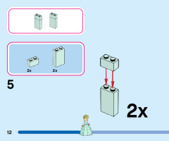 LEGO 43199 instructions page 12 – build guide
