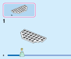 LEGO 43199 instructions page 8 – build guide