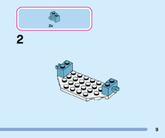 LEGO 43199 instructions page 9 – build guide