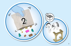 LEGO 43204 instructions page 3 – build guide