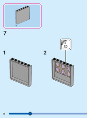 LEGO 43205 instructions page 8 – build guide