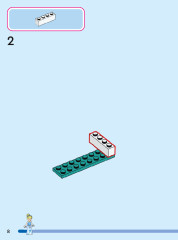 LEGO 43206 instructions page 8 – build guide