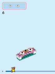 LEGO 43206 instructions page 8 – build guide