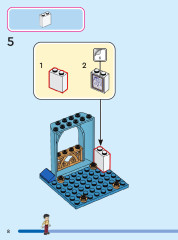 LEGO 43206 instructions page 8 – build guide