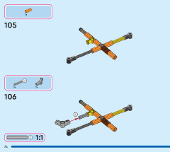 LEGO 43210 instructions page 74 – build guide