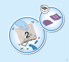 LEGO 43211 instructions page 3 – build guide