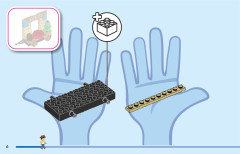 LEGO 43212 instructions page 6 – build guide