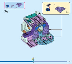 LEGO 43215 instructions page 77 – build guide