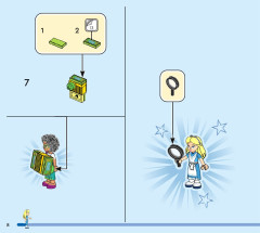 LEGO 43215 instructions page 8 – build guide