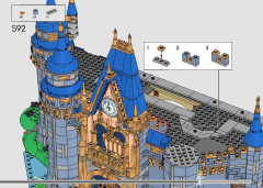 LEGO 43222 instructions page 185 – build guide