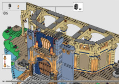 LEGO 43222 instructions page 186 – build guide