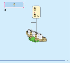 LEGO 43224 instructions page 9 – build guide