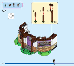 LEGO 43231 instructions page 54 – build guide