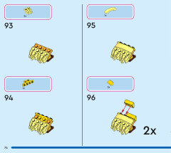LEGO 43231 instructions page 74 – build guide