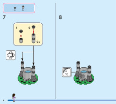 LEGO 43231 instructions page 8 – build guide
