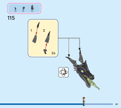 LEGO 43240 instructions page 89 – build guide