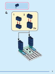 LEGO 43244 instructions page 9 – build guide
