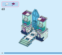 LEGO 43244 instructions page 58 – build guide