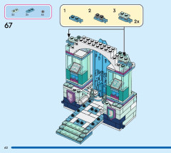LEGO 43244 instructions page 62 – build guide