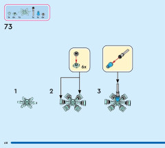 LEGO 43244 instructions page 68 – build guide