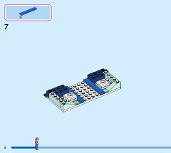 LEGO 43244 instructions page 8 – build guide