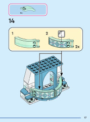 LEGO 43244 instructions page 17 – build guide