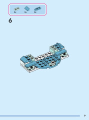 LEGO 43244 instructions page 9 – build guide