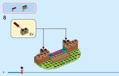 LEGO 43245 instructions page 8 – build guide