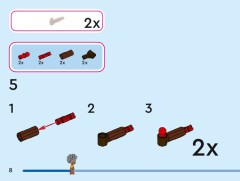 LEGO 43245 instructions page 8 – build guide