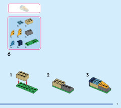 LEGO 43249 instructions page 7 – build guide