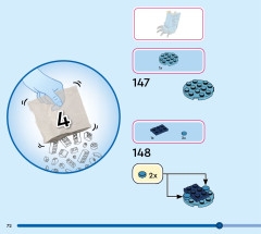 LEGO 43249 instructions page 72 – build guide