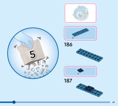 LEGO 43249 instructions page 87 – build guide