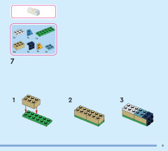 LEGO 43249 instructions page 9 – build guide