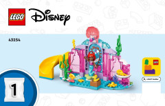 LEGO 43254 instructions page 1 – build guide
