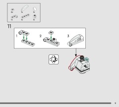 LEGO 43279 instructions page 9 – build guide