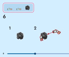 LEGO 43284 instructions page 8 – build guide