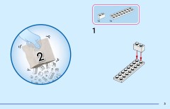 LEGO 43287 instructions page 3 – build guide