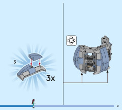 LEGO 43288 instructions page 51 – build guide