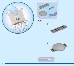 LEGO 43288 instructions page 54 – build guide