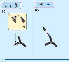 LEGO 43288 instructions page 70 – build guide