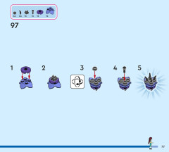 LEGO 43288 instructions page 77 – build guide