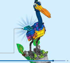 LEGO 43290 instructions page 73 – build guide