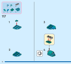 LEGO 43290 instructions page 74 – build guide